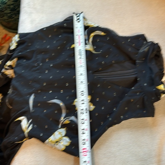 WHBM Halter Clip Jacquard Maxi Dress ophelia floral black - Picture 9 of 15